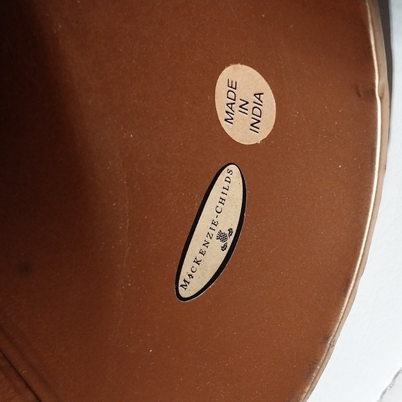 MacKenzie-ChildsSilver Lining Beaded Small Tabletop Christmas Tree rare - Picture 5 of 7